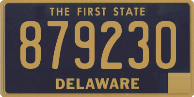 DE license plate 879230
