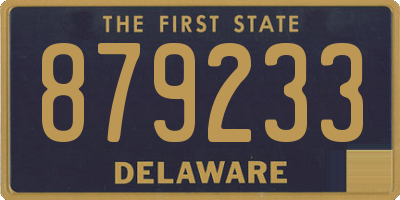 DE license plate 879233