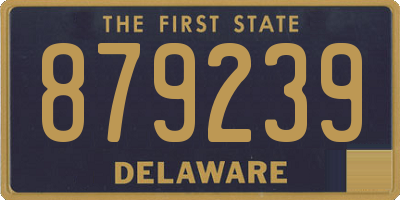 DE license plate 879239