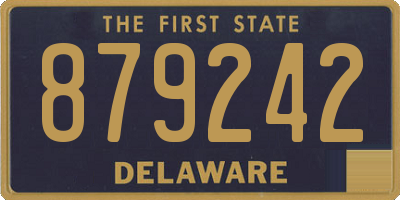 DE license plate 879242