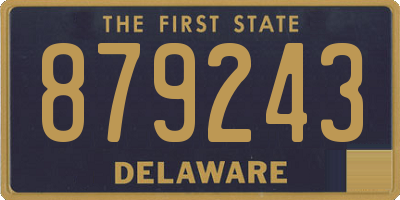 DE license plate 879243