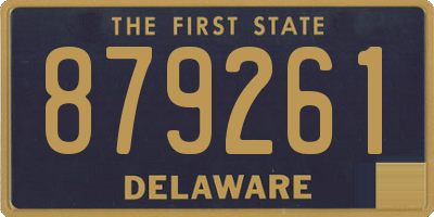 DE license plate 879261