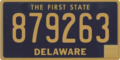 DE license plate 879263