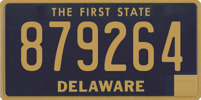 DE license plate 879264