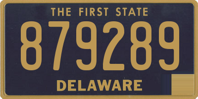 DE license plate 879289