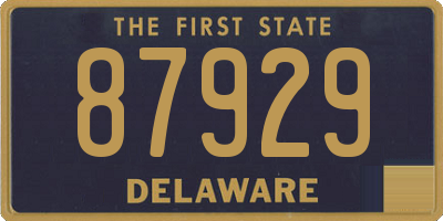 DE license plate 87929