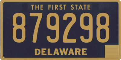 DE license plate 879298