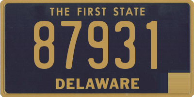 DE license plate 87931
