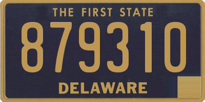 DE license plate 879310