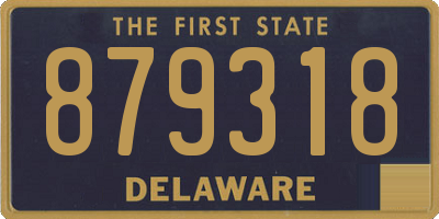 DE license plate 879318