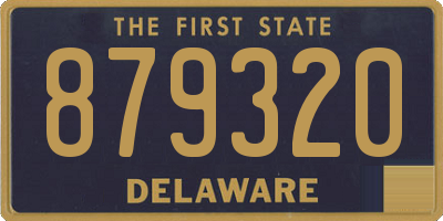 DE license plate 879320