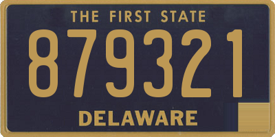 DE license plate 879321