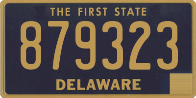 DE license plate 879323