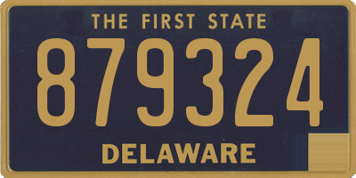 DE license plate 879324