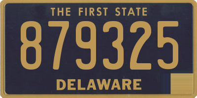 DE license plate 879325