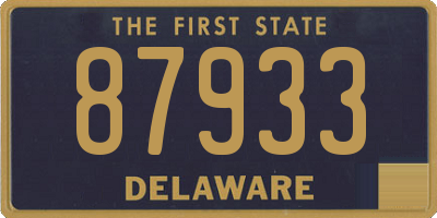 DE license plate 87933