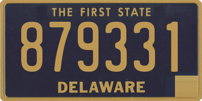 DE license plate 879331
