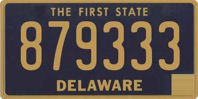 DE license plate 879333