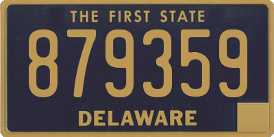 DE license plate 879359