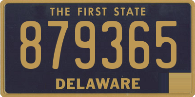 DE license plate 879365
