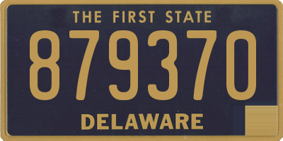DE license plate 879370