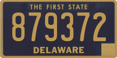 DE license plate 879372