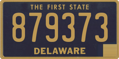 DE license plate 879373
