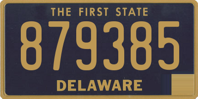 DE license plate 879385