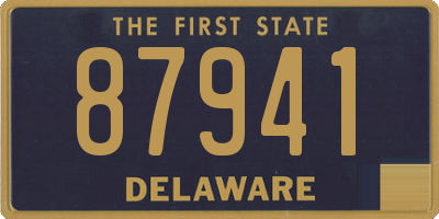 DE license plate 87941