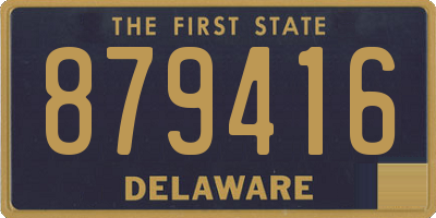 DE license plate 879416