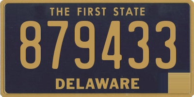 DE license plate 879433