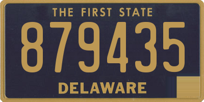 DE license plate 879435