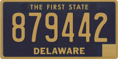 DE license plate 879442