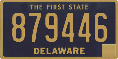 DE license plate 879446