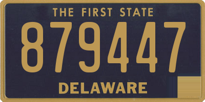 DE license plate 879447