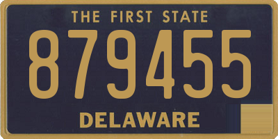 DE license plate 879455