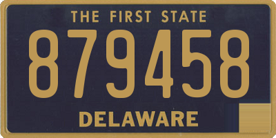 DE license plate 879458