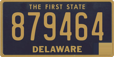 DE license plate 879464