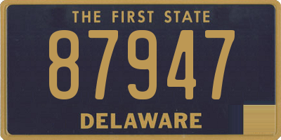 DE license plate 87947