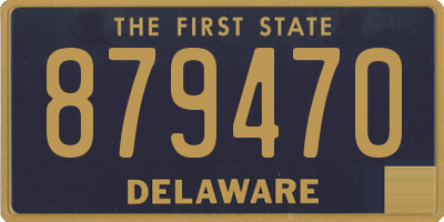 DE license plate 879470