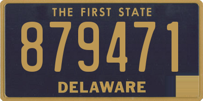 DE license plate 879471