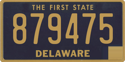 DE license plate 879475