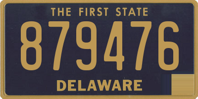 DE license plate 879476