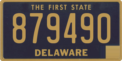 DE license plate 879490
