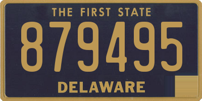 DE license plate 879495