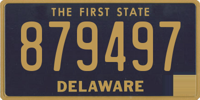 DE license plate 879497