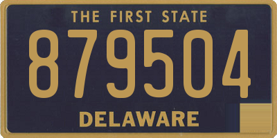 DE license plate 879504