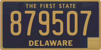 DE license plate 879507