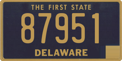 DE license plate 87951