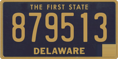 DE license plate 879513